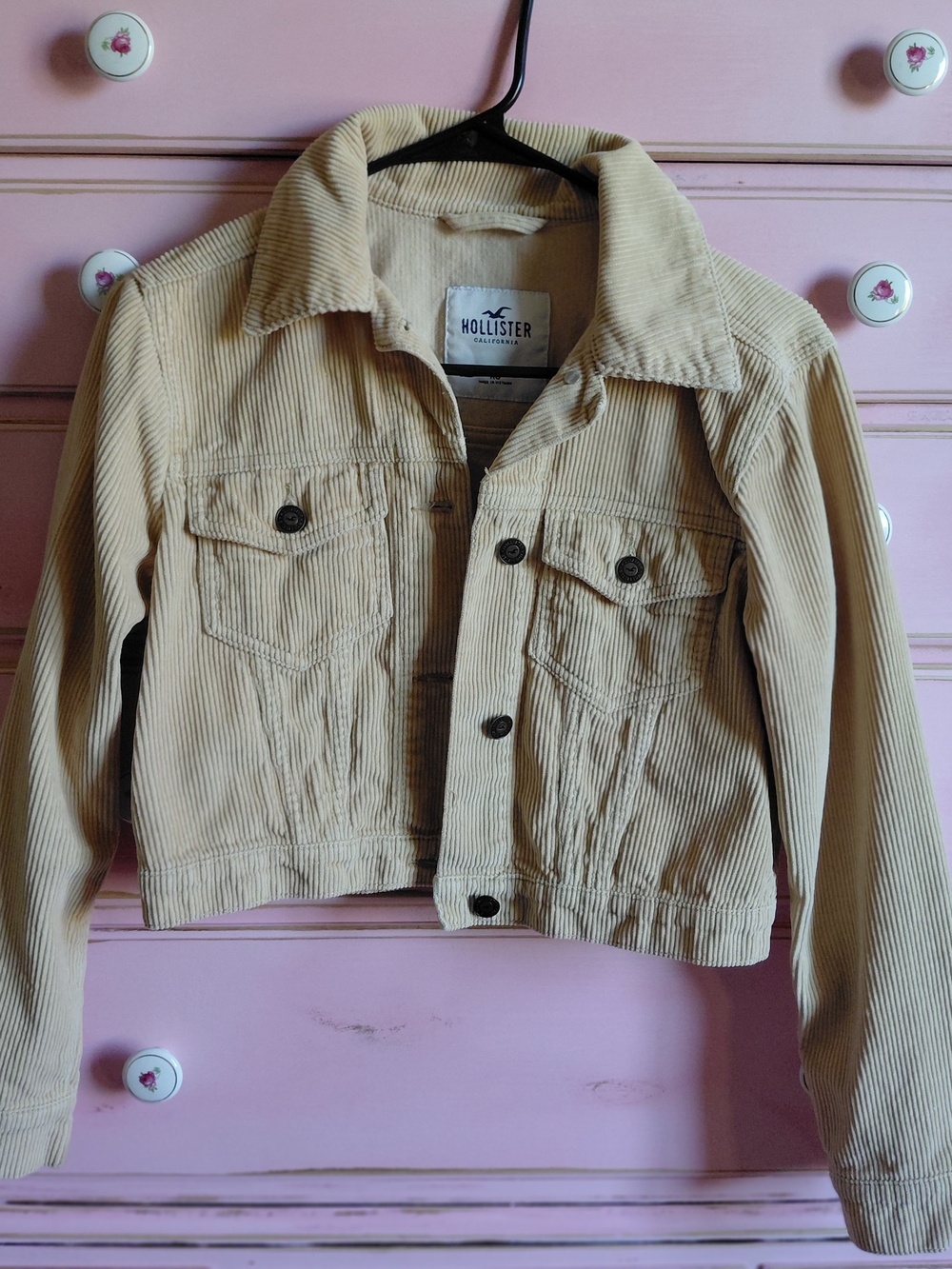 Hollister Beige Corduroy Jacket